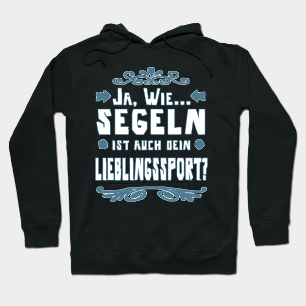 Segeln Segelboot Kapitänin Mädchen Segeltörn Hoodie by FindYourFavouriteDesign